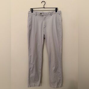 Peter Millar Light Gray Chino Pants 35x29 Pima Cotton Golf Preppy Casual